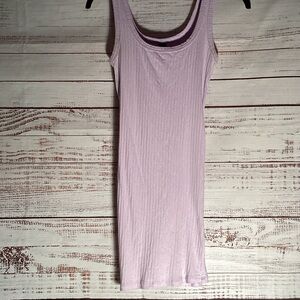 SHEIN Lilac Ribbed Dress